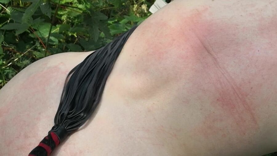 Whip my back in public forest