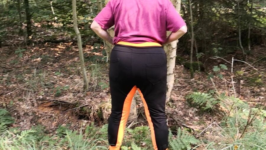 Naked Tits and Ass whipping in woods