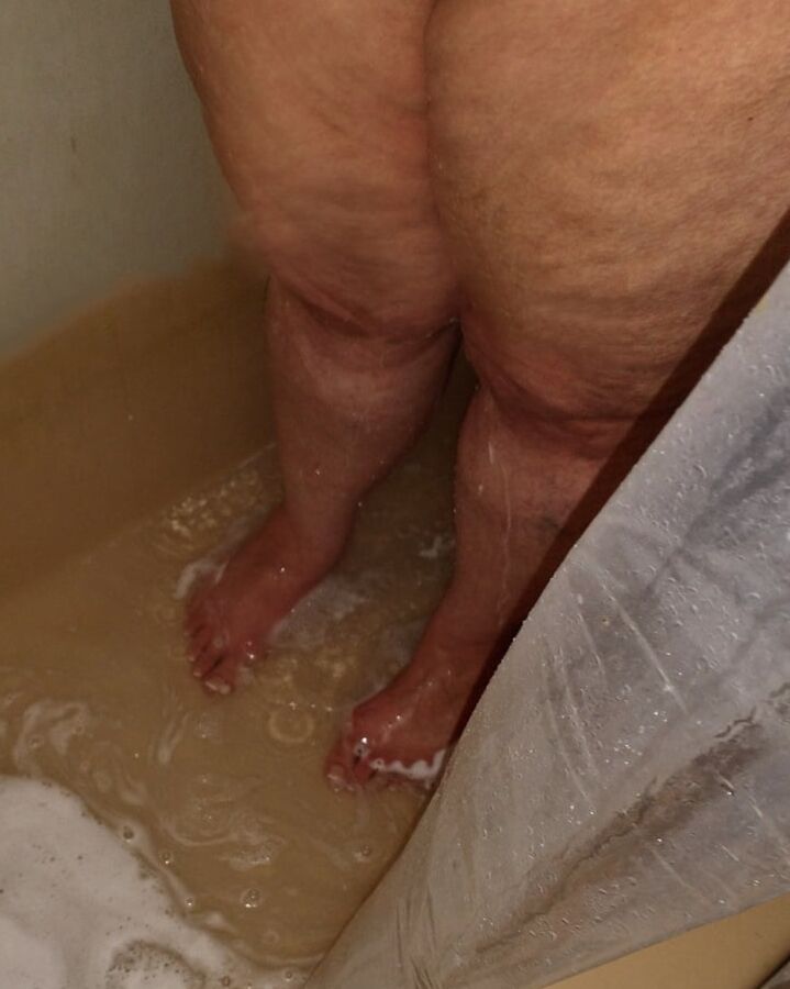 BBW Caught In the Shower Getting All WET!