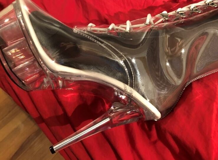 Clear Plastic Boots and Nylons
