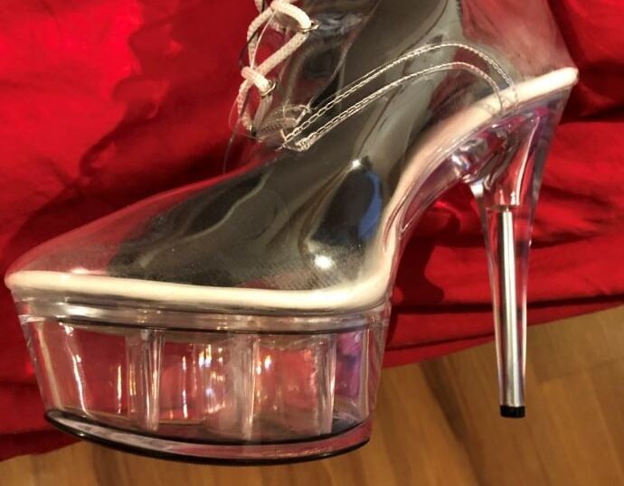 Clear Plastic Boots and Nylons