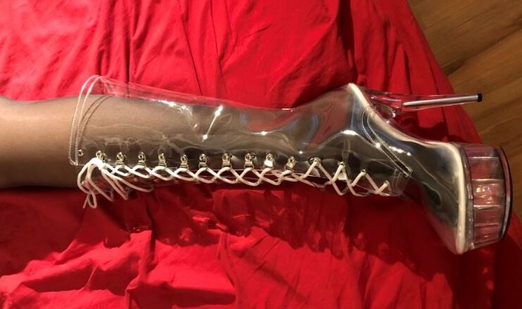 Clear Plastic Boots and Nylons