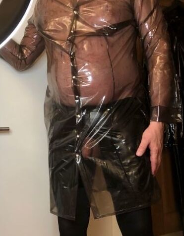 Heels, Latex and clear PVC