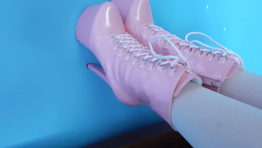 Pink Ankle Boots