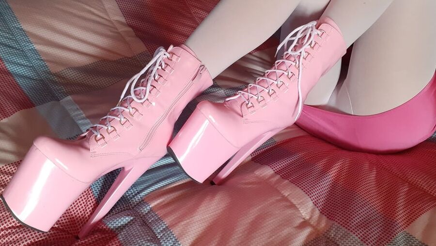 Pink Ankle Boots