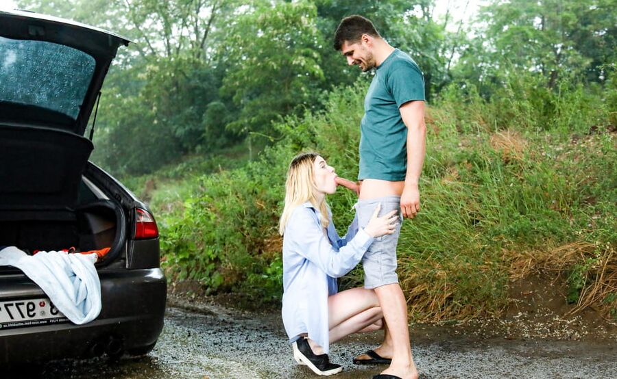 Skinny Fucked in the Trunk at FuckingSkinny