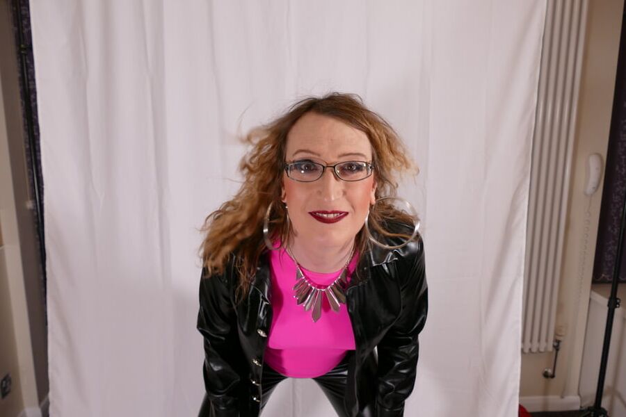 Shiny PVC Leggings and Jacket. Liquid Gloss Wet Look