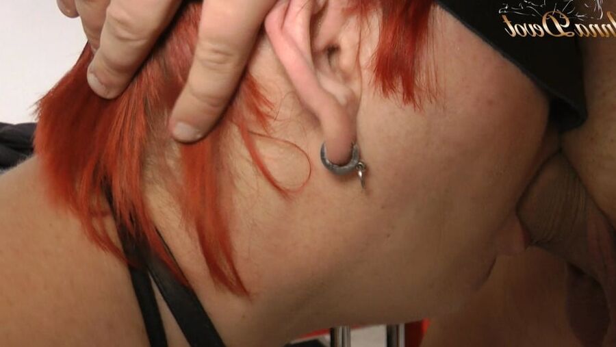 Up to gag in her mouth