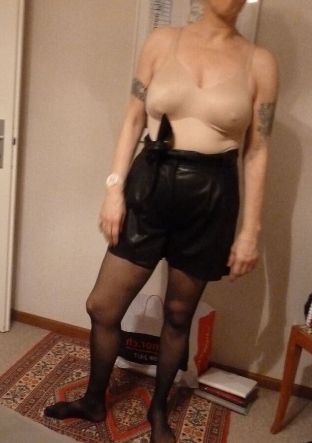Wife's pantyhose of New Years eve