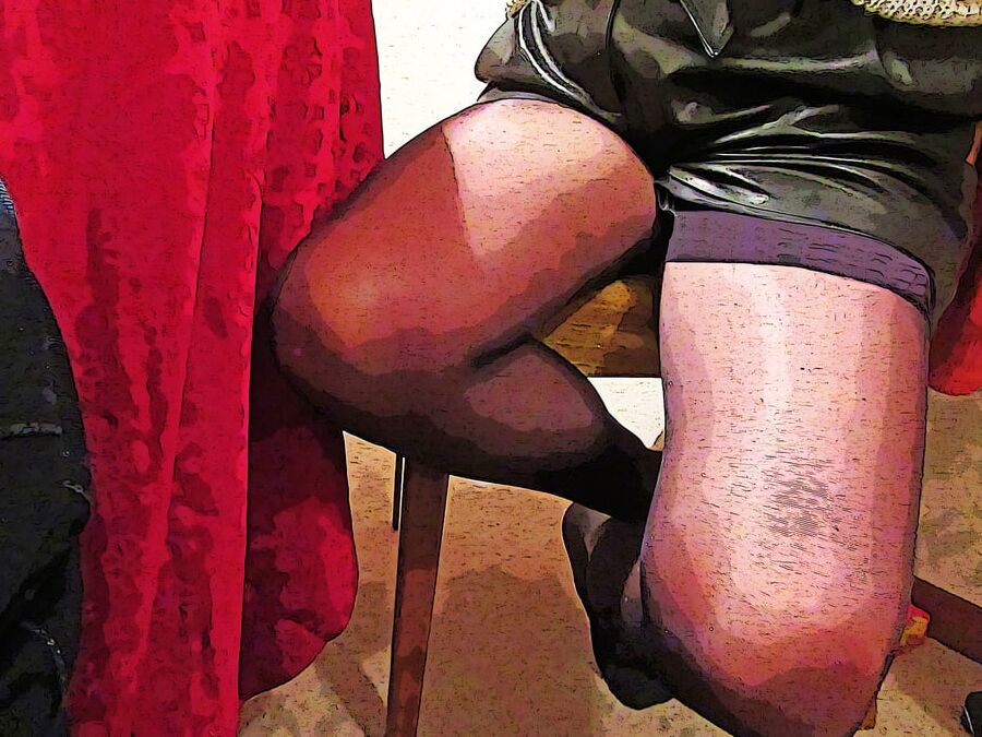 Wife's pantyhose of New Years eve