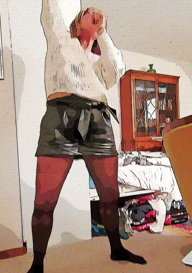 Wife's pantyhose of New Years eve