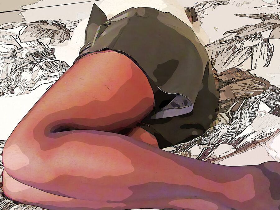 Wife's pantyhose of New Years eve