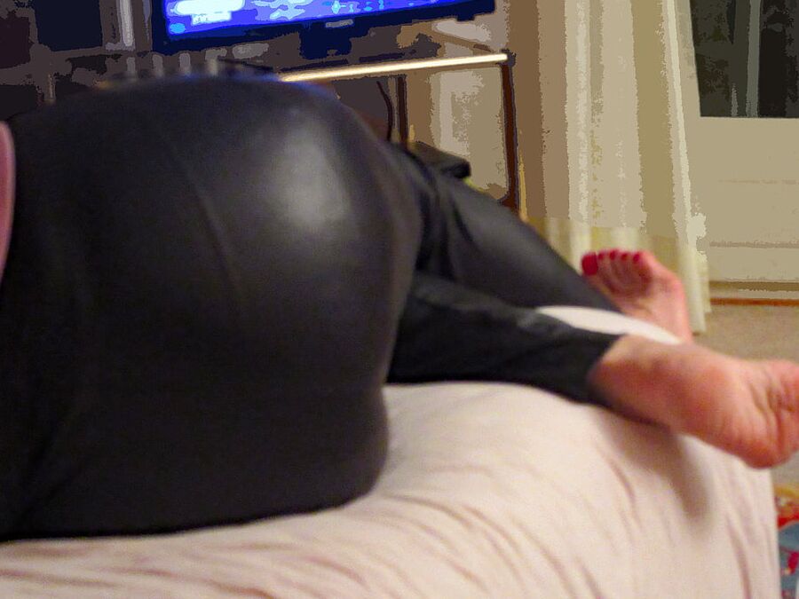 Wife's pantyhose of New Years eve