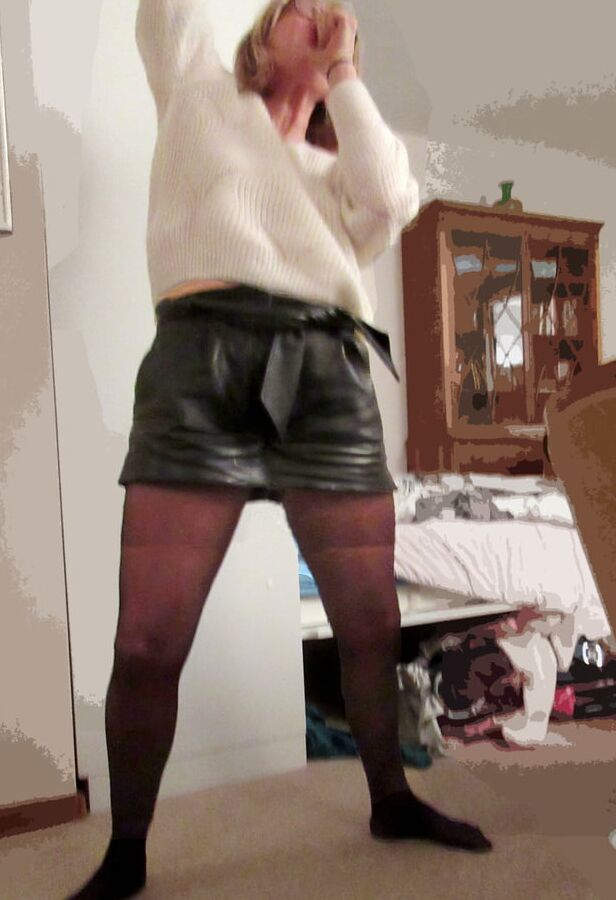 Wife's pantyhose of New Years eve