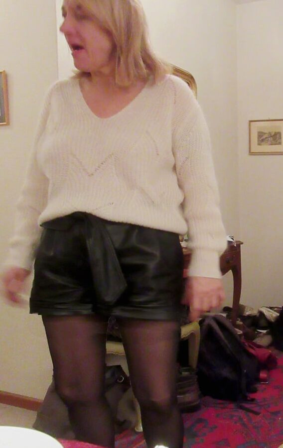 Wife's pantyhose of New Years eve