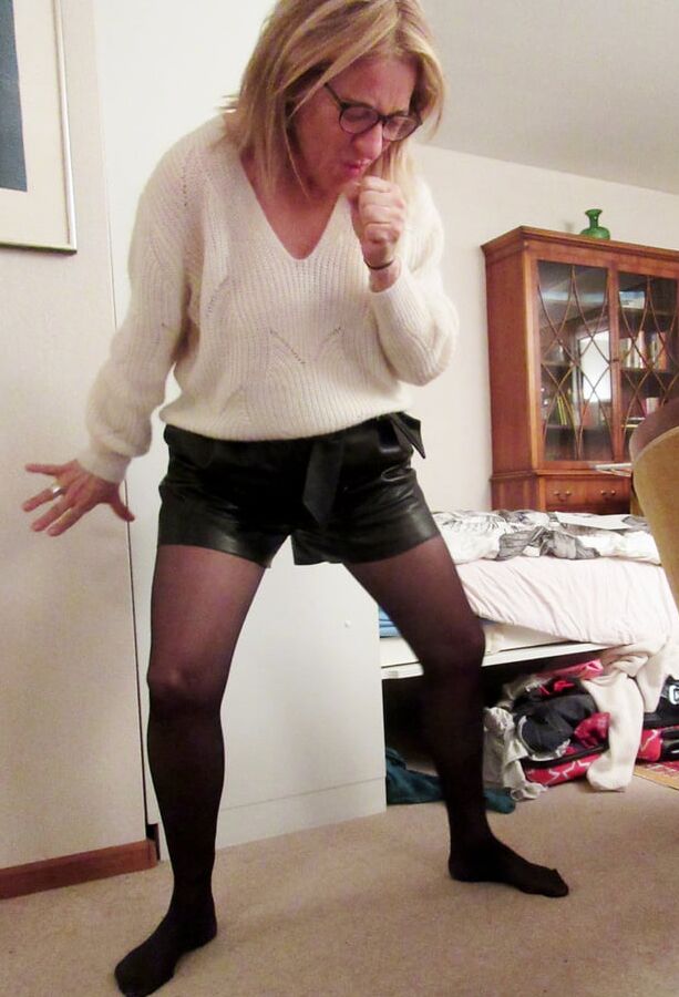 Wife's pantyhose of New Years eve