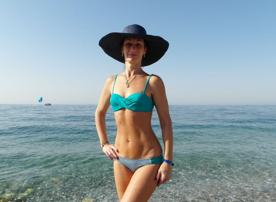 On beach of Alania, Turkey