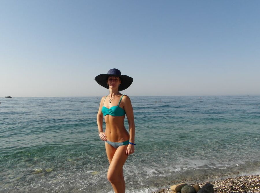 On beach of Alania, Turkey