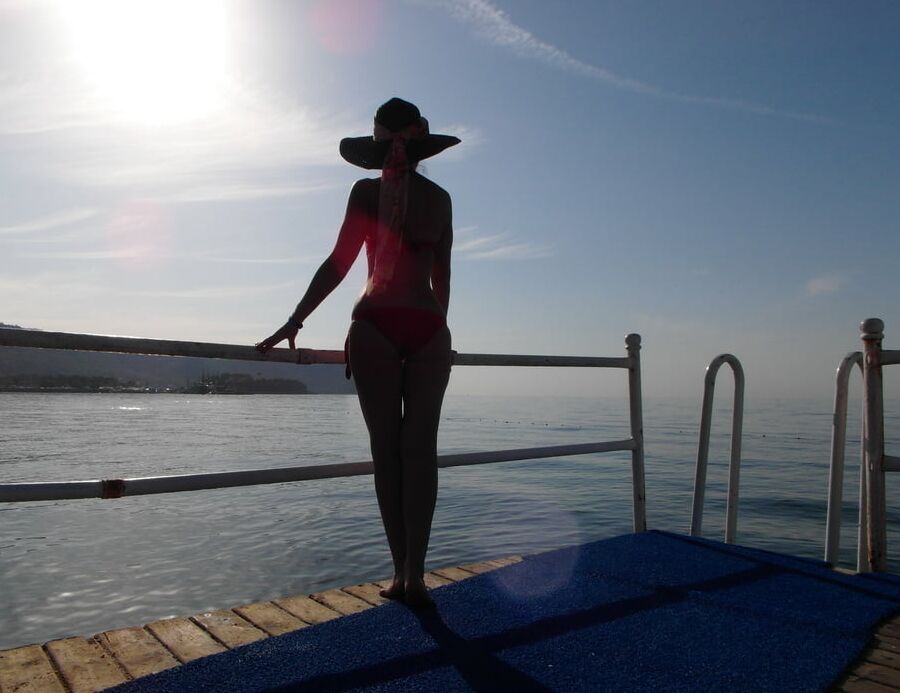 On beach of Alania, Turkey