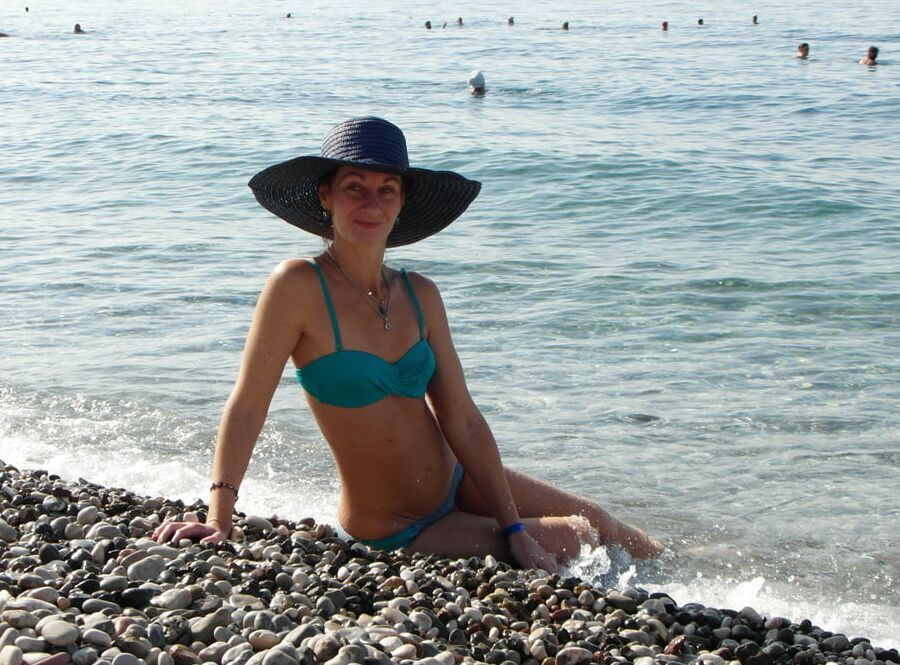 On beach of Alania, Turkey