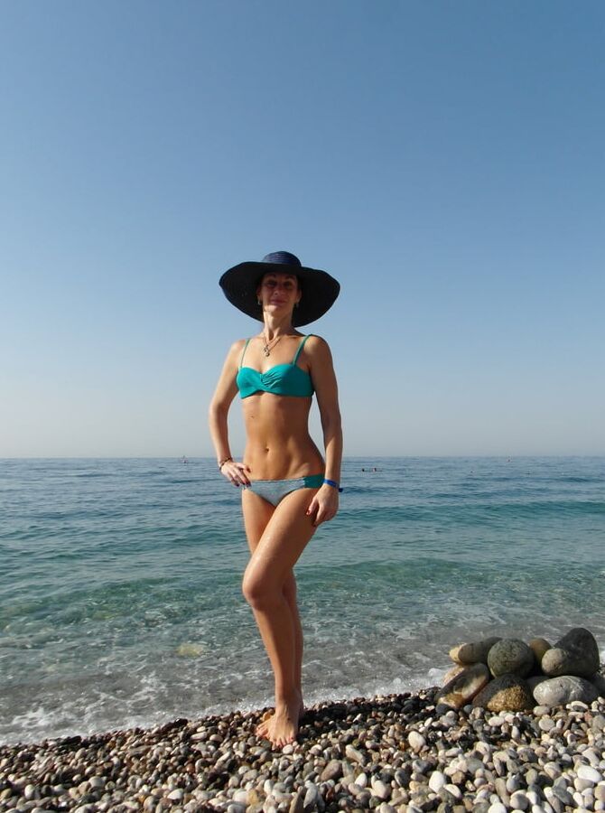 On beach of Alania, Turkey