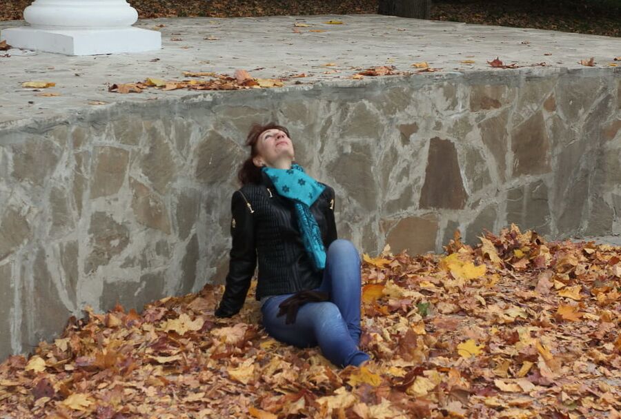 On falling leaves