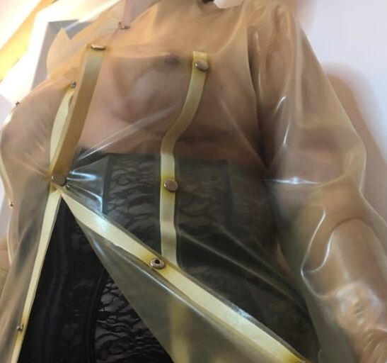 Transparent Latex Masturbation
