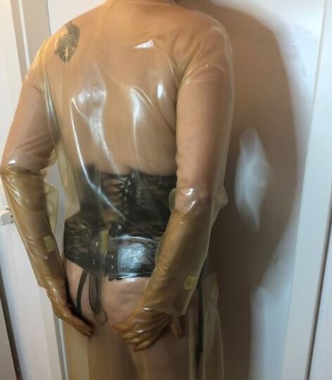 Transparent Latex Masturbation