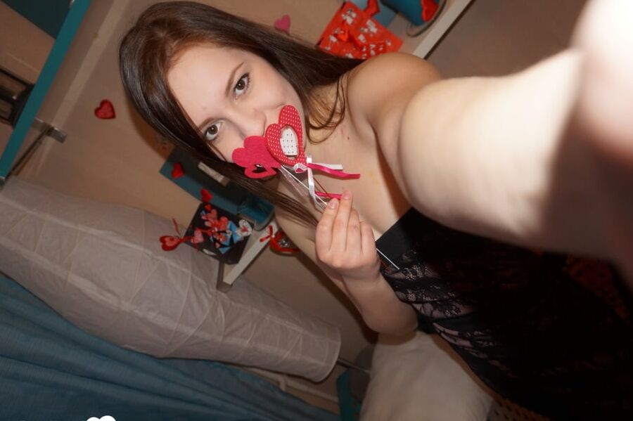 Brunette in black stockings loves to tease