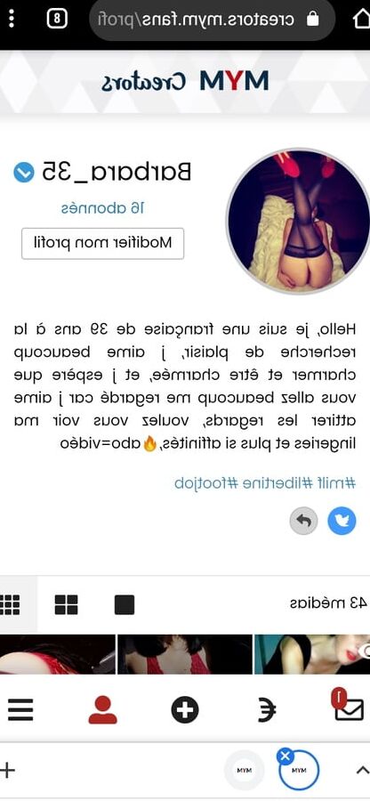 Le compte MYM de cette salope et extraordinaire