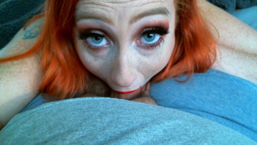 Dick between these red lips
