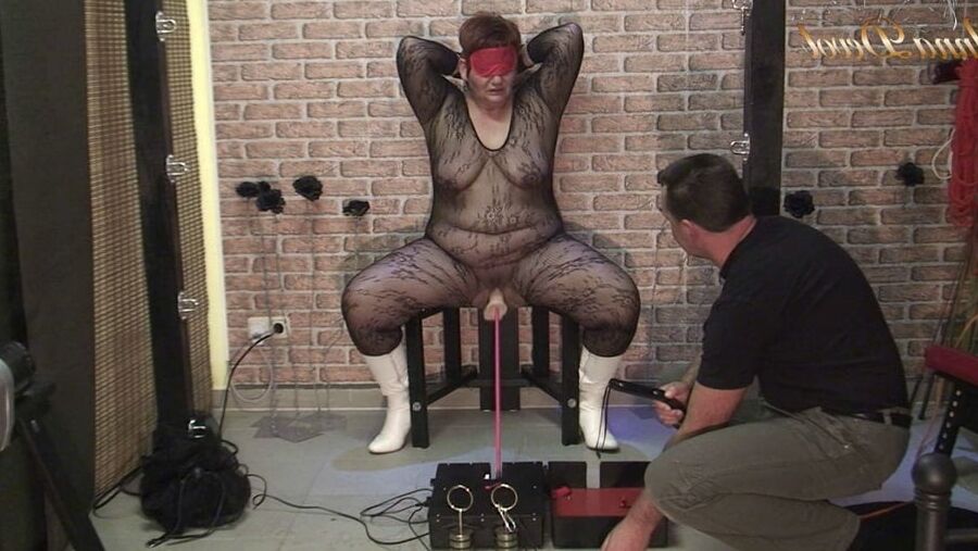 My submissive pussy and the fucking machine
