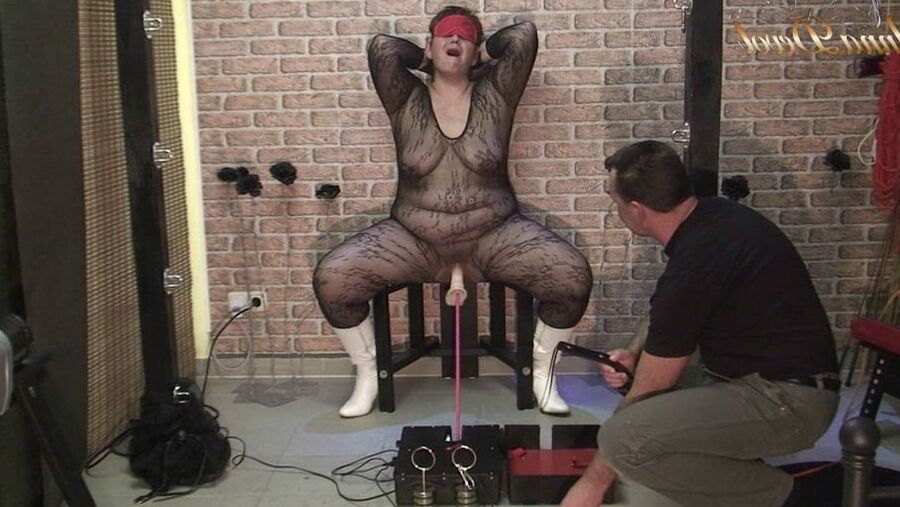 My submissive pussy and the fucking machine