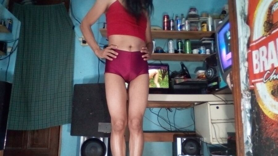 Whore Maria In Hot Red Shorts
