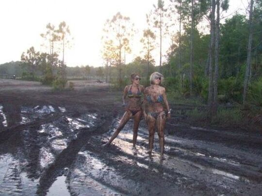 Country girls in the mud