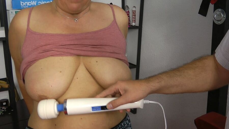 Breasts and pussy be worked with MagicWand