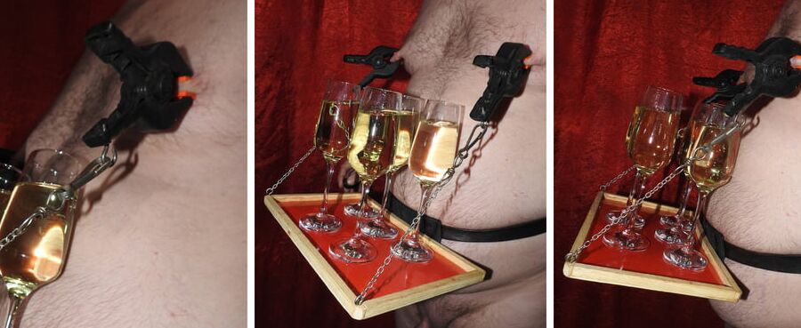 Serve Wine for Mistress at Party