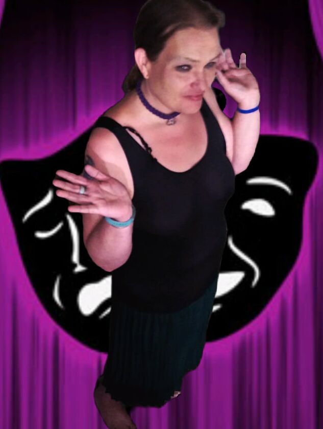 Hot BBW in Black Dress Flashing Her Goodies.