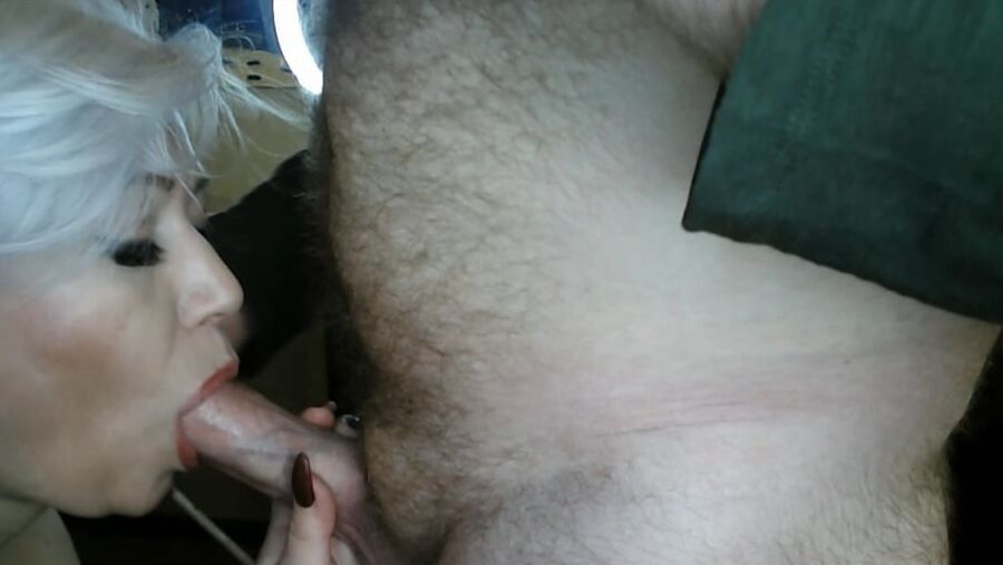 Mature russian blonde milf AimeeParadise is Queen of blowjob