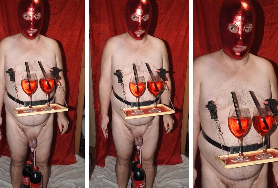 Served Spritz with Nipple Tray and Weight in my Balls