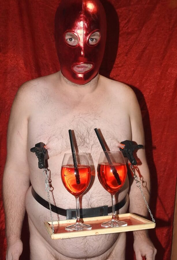 Served Spritz with Nipple Tray and Weight in my Balls