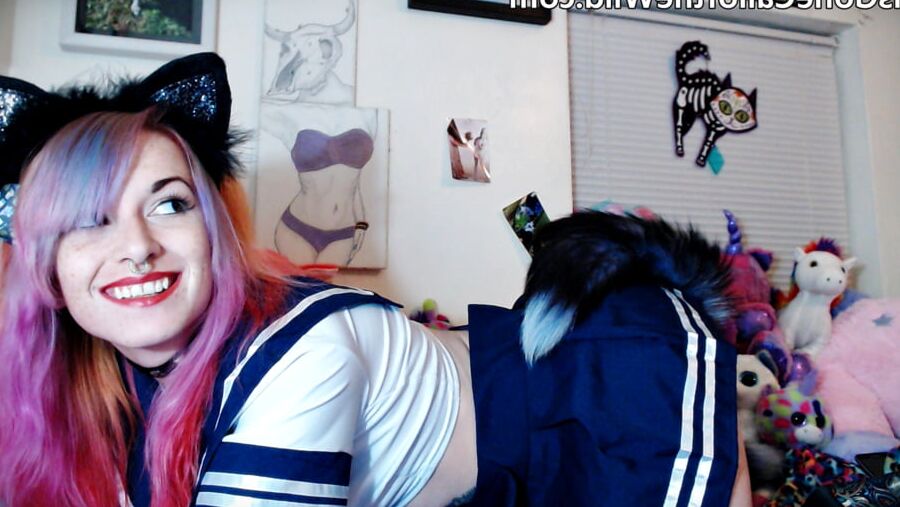 Foxy School Girl Kitten
