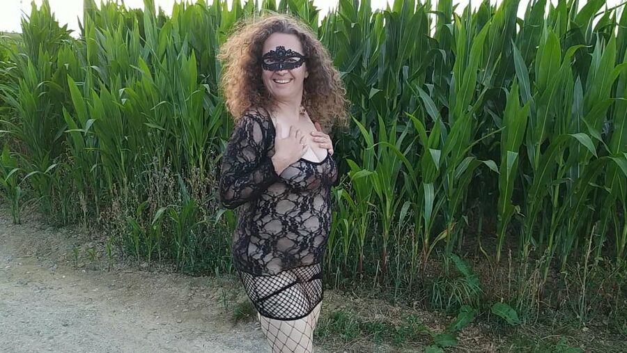 In the field