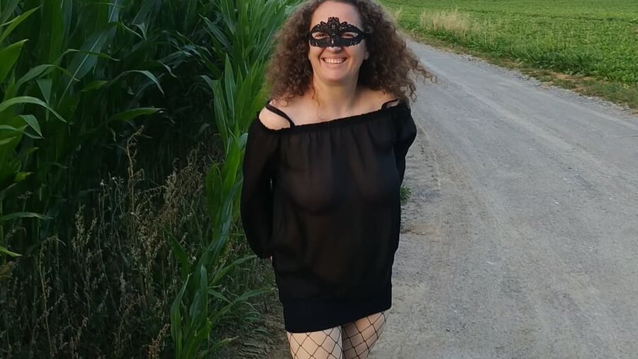 In the field