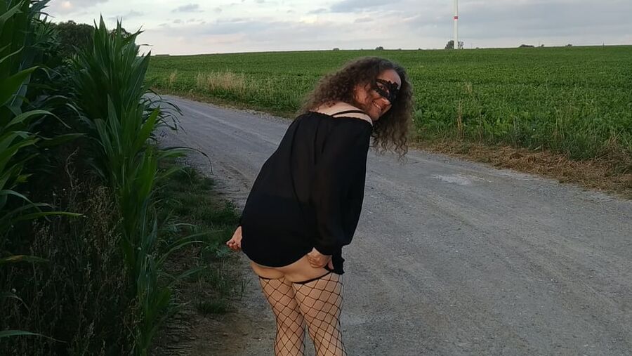 In the field