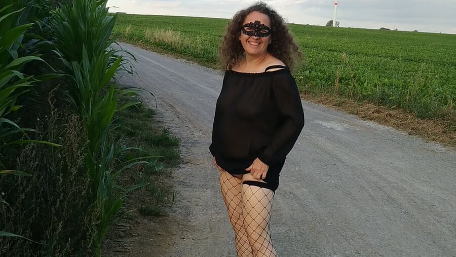 In the field