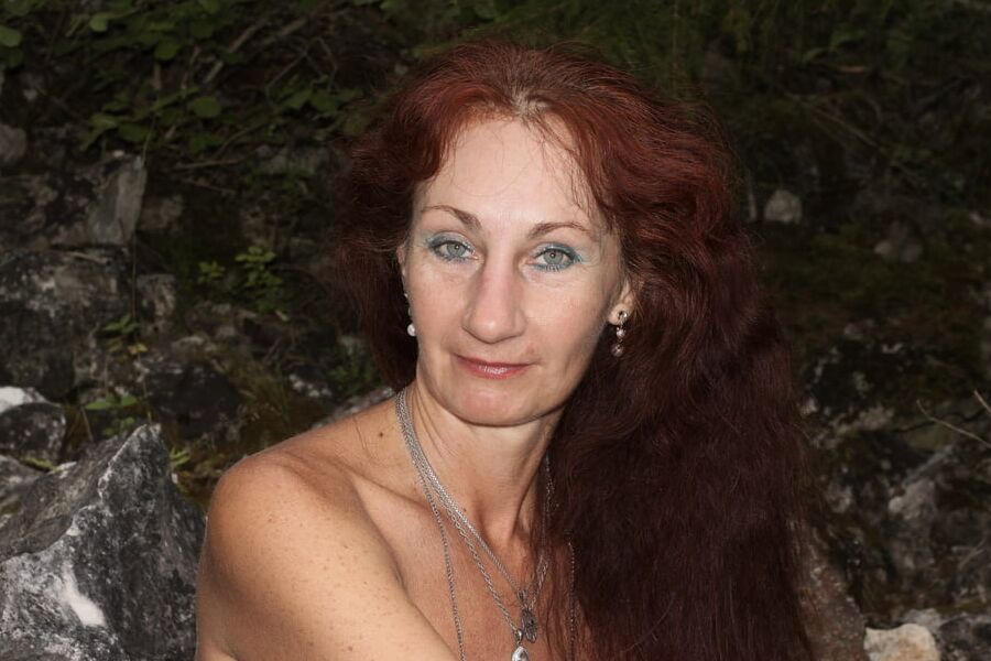 Topless portrait