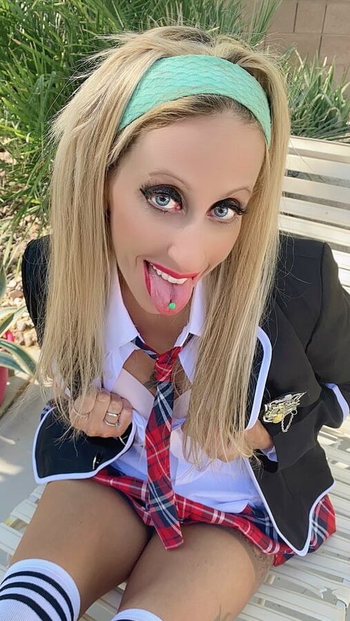 Lourdes Noir School Girl