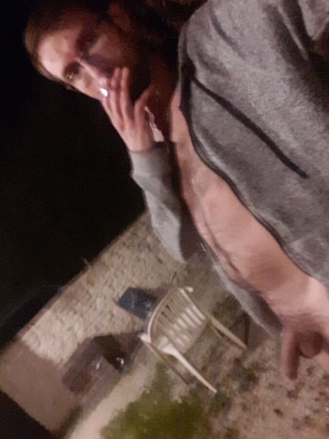 Naked outside