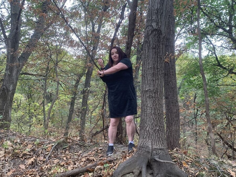 Sexy BBW Pussy in the Woods